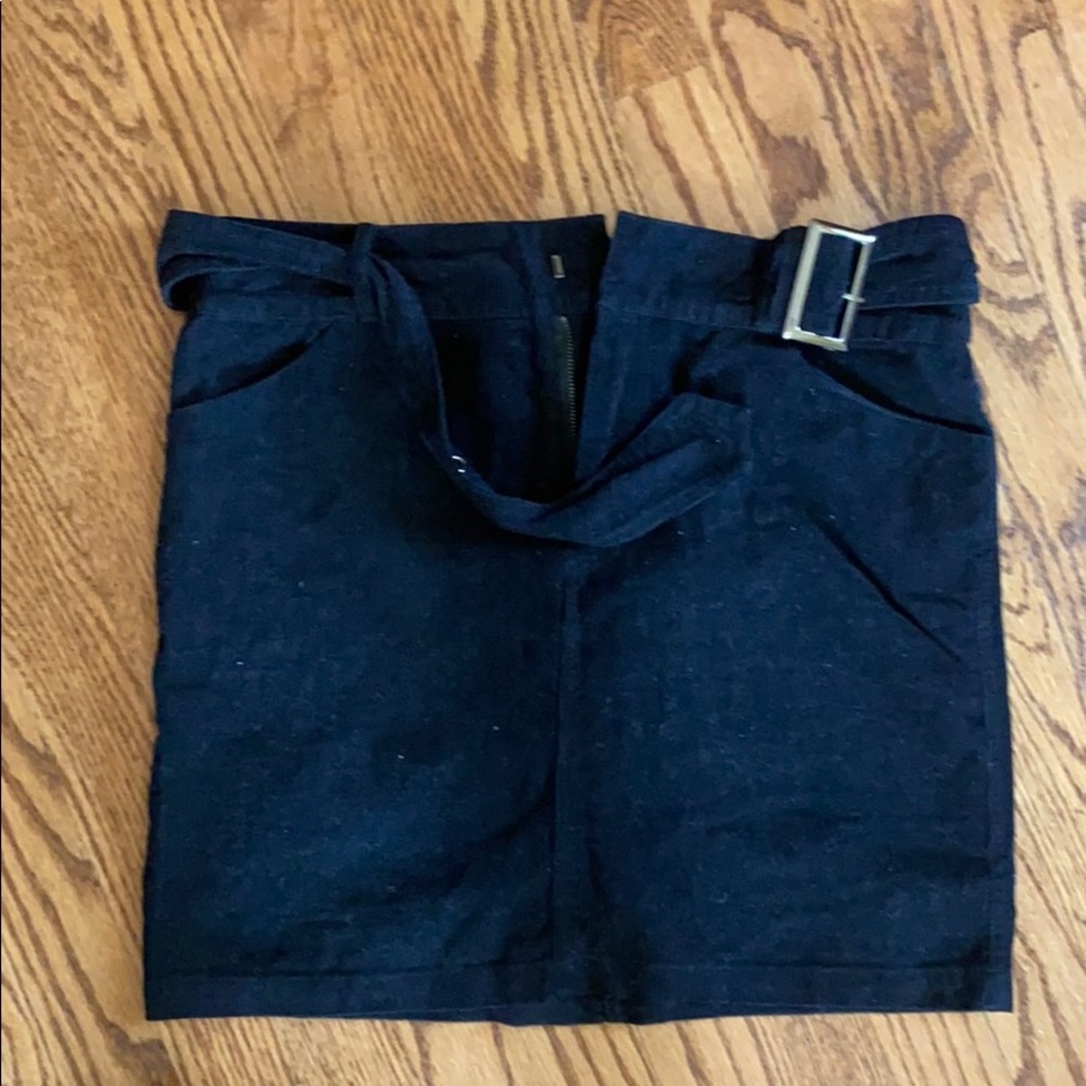 Black corduroy skirt